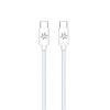 CELLY COTTON CAVO USB-C MASCHIO-MASCHIO IN COTONE INTRECCIATO SUPPORTA CARICA RAPIDA 60 W 1.5 MT AZZURRO