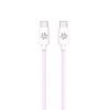 CELLY COTTON CAVO USB-C MASCHIO-MASCHIO IN COTONE INTRECCIATO SUPPORTA CARICA RAPIDA 60 W 1.5 MT ROSA