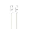 CELLY COTTON CAVO USB-C MASCHIO-MASCHIO IN COTONE INTRECCIATO SUPPORTA CARICA RAPIDA 60 W 1.5 MT VERDE CHIARO