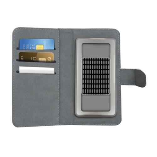 CELLY CUSTODIA UNIVERSALE TAGLIA XXL A PORTAFOGLIO IN ECOPELLE COLORE BIANCO/GRIGIO