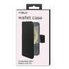 CELLY GALAXY S25 5G WALLY CASE CUSTODIA A LIBRO IN SIMILPELLE CON FUNZIONE STAND NERO