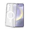 CELLY GALAXY S25+ 5G CUSTODIA TRASPARENTE IN TPU CON MODULO CIRCOLARE DI RICARICA WIRELESS BIANCO