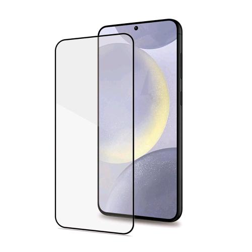 CELLY GALAXY S25+/S24+ 5G FULL GLASS PROTEGGI SCHERMO TRASPARENTE IN VETRO TEMPERATO CON BORDI NERI