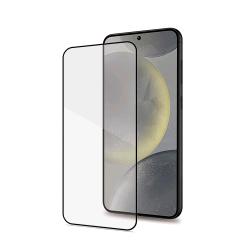 CELLY GALAXY S25/S24 5G FULL GLASS PROTEGGI SCHERMO TRASPARENTE IN VETRO TEMPERATO CON BORDI NERI
