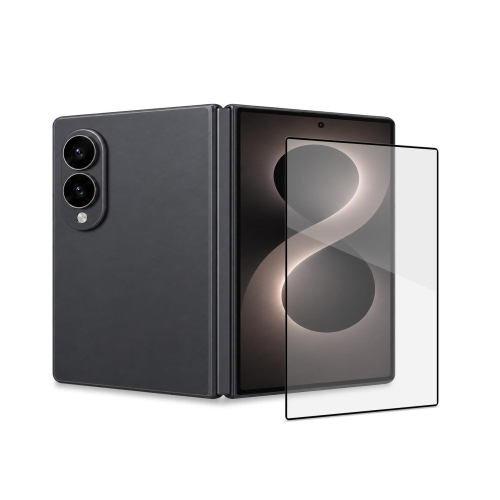 CELLY GALAXY Z FOLD 8 FULL GLASS PROTEGGI SCHERMO IN VETRO TEMPERATO CON BORDO NERO