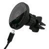 CELLY GHOST MAG CHARGE SUPPORTO AUTO MAGNETICO CON RICARICA WIRELESS MAGNETICO MAGSAFE 15W BLACK