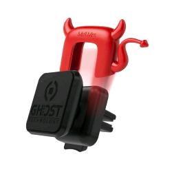 CELLY GHOST PLUS ANGEL SUPPORTO AUTO PER SMARTPHONE MAGNETICO CON CLIP PER GRIGLIA DI AREAZIONE ORIENTABILE A 360° CON PROFUMATORE DEVIL NERO