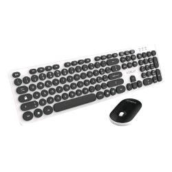 CELLY KIT TASTIERA FULL SIZE WIRELESS TASTI SILENZIOSI LAYOUT ITALIANO + MOUSE OTTICO BIANCO NERO