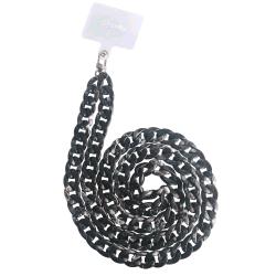 CELLY LACET CATENA DA COLLO EFFETTO MARMO COMPATIBILE CON TUTTI GLI SMARTPHONE EVITA CADUTE LEGANDOLO AL COLLO MARBLE BLACK