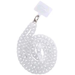 CELLY LACET CATENA DA COLLO EFFETTO MARMO COMPATIBILE CON TUTTI GLI SMARTPHONE EVITA CADUTE LEGANDOLO AL COLLO MARBLE WHITE