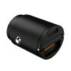 CELLY MINI CARICABATTERIA DA AUTO 30W 1 USB + 1 PORTE USB-C PRO POWER BLACK