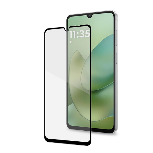 CELLY MOTOROLA MOTO G06 e MOTO G06 POWER PROTEGGI SCHERMO IN VETRO TEMPERATO 9H TRASPARENTE CON BORDO NERO