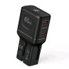 CELLY MULTIPLUG CARICABATTERIE DA RETE COMPATIBILE IN OLTRE 150 PAESI NEL MONDO 65 W 1 x USB-C 1 x USB-A NERO