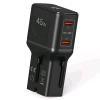 CELLY MULTIPLUG SLIM TRAVEL CHARGER CARICABATTERIE DA RETE ADATTO A TUTTE LE PRESE DEL MONDO 45 W 2 x USB-C NERO