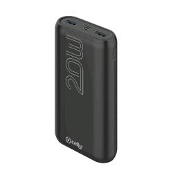 CELLY PD20W EVO POWER BANK 20.000 MAH 2xUSB-A 1xUSB-C 1xMICRO USB BLACK