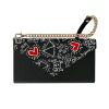 CELLY PHONE BAG KEITH HARING CUSTODIA A PORTAFOGLIO PER SMARTPHONE FINO A 6.7'' CHIUSURA CON FLAP MAGNETICO CON LACCIO DA POLSO E TRACOLLA NERO