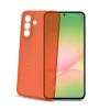 CELLY SAMSUNG GALAXY A57 5G COVER MORBIDA IN TPU CON TASTI E BORDO FOTOCAMERA COLORE A CONTRASTO EFFETTO SABBIATO TRASPARENTE ARANCIONE