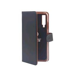 CELLY SAMSUNG GALAXY A7 (2018) CUSTODIA IN ECOPELLE COLORE NERO/MARRONE