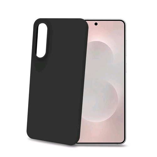 CELLY SAMSUNG GALAXY S25 EDGE COVER IN MORBIDO TPU FINITURA SOFT-TOUCH RIVESTIMENTO INTERNO IN MICROFIBRA ANTI-GRAFFIO NERO