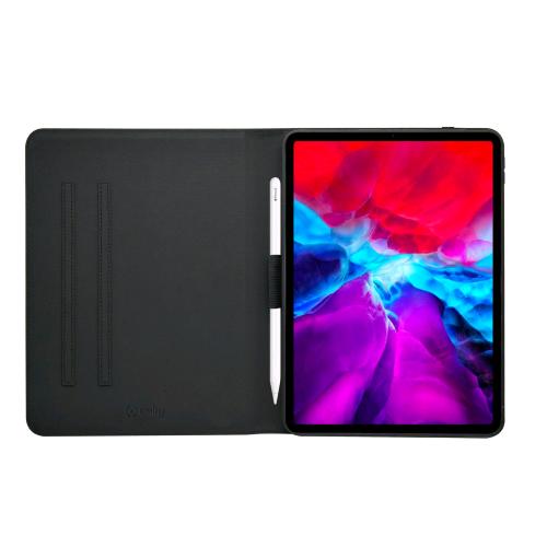 CELLY SAMSUNG GALAXY TAB A9+ BOOKBAND CUSTODIA A LIBRO FUNZIONE STAND ALLOGGIAMENTO S PEN BANDA ELASTICA DI CHIUSURA DELLA CUSTODIA NERO