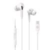 CELLY STEREO WIRED IN-EAR EARPHONES CUFFIE AURICOLARI USB-C CON MICROFONO A FILO CONTROLLO CHIAMATE E VOLUME/MUSICA BIANCO