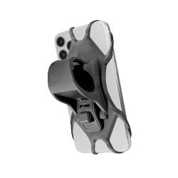 CELLY SWIPEBIKE SUPPORTO UNIVERSALE SMARTPHONE PER MANUBRIO IN SILICONE CON GANCIO GRIGIO