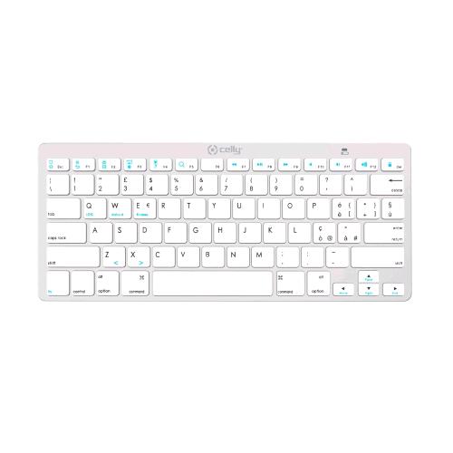 CELLY TASTIERA MINI WIRELESS SILVER BIANCO
