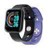 CELLY TRAINERBEAT SMARTWATCH SUMMER COLLECTION BLUETOOTH NOTIFICHE E MUSICA DA SMARTPHONR FREQUENZA CARDIACA MONITORAGGIO FASI DEL SONNO IP67 CON CINTURINO DI RICAMBIO NERO VIOLA