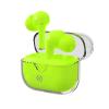 CELLY TRUE WIRELESS AURICOLARI IN-EAR ENC CLEAR CONTROLLO CHIAMATE E VOLUME/MUSICA CON CUSTODIA DI RICARICA TRASPARENTE VERDE FLUO