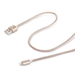 CELLY USBLIGHTEXGD CAVO USB 2.0 TIPO A MASCHIO/LIGHTNING MASCHIO LUNGHEZZA 1MT COLORE GOLD