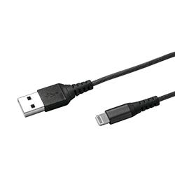 CELLY USBLIGHTNYLBK CAVO CON CONNETTORE LIGHTNING E USB IN NYLON 1 MT COLORE NERO
