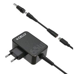 CELLY WALL CHARGER CARICABATTERIE PER NOTEBOOK USB-C 65 W NERO