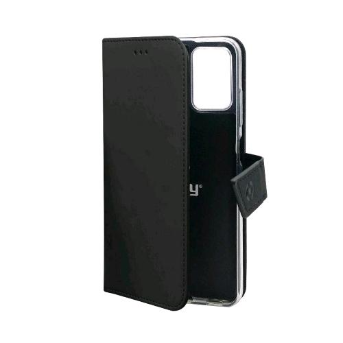 CELLY WALLY WALLY1027 APPLE iPHONE 14 PRO MAX CUSTODIA A PORTAFOGLIO CON CHIUSUTA ORIZZONTALE CON FLAP E TASCHINE INTERNE PORTADOCUMENTI BUSINESS CARD CARTE DI CREDITO NERO