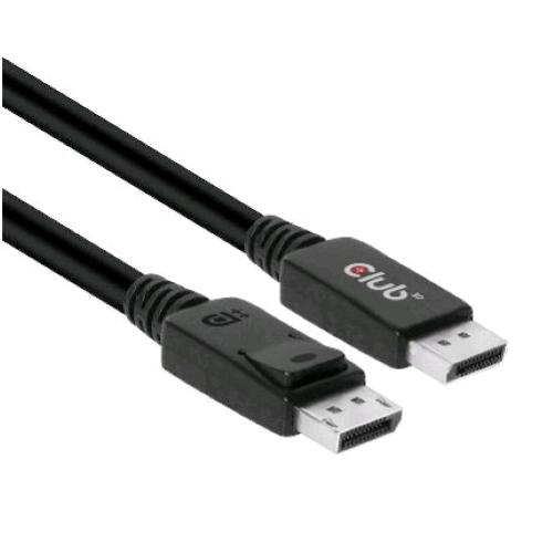 CLUB3D CAVO DISPLAYPORT 1.4 HBR3 MASCHIO/MASCHIO 2MT 8K 60HZ BLACK