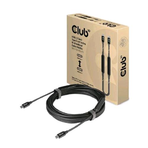 CLUB3D CAVO USB TYPE-C 3.2 GEN 2 M-M 5 MT SUPPORTA FINO A 10GBPS/8K 60HZ/60WATT BLACK