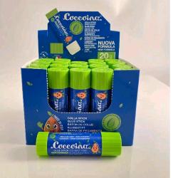 COCCOINA MANDORLINA ESPOSITORE COLLA A STICK DA 20 GR BIANCO CONF 20 PZ.