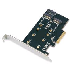 Conceptronic EMRICK04B — adattatore PCIe per SSD M.2 NVMe e SATA
