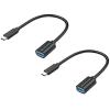 Conceptronic ABBY11B — 2 adattatori OTG USB-C / USB-A, 20 cm