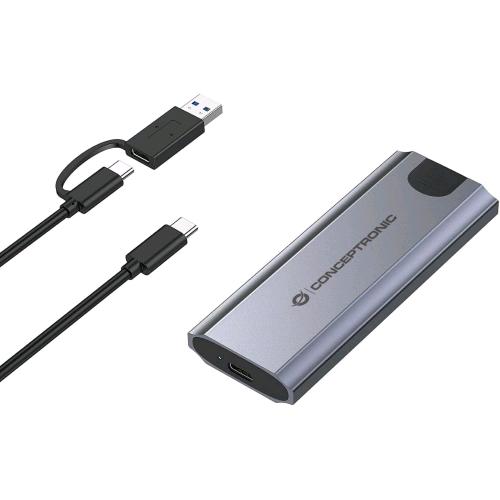 Conceptronic DANTE05G — box SSD M.2 PCIe NVMe, USB-C 10 Gbps