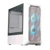 Cooler Master TD300 Mesh White TD300-WGNN-S00 — case Micro-ATX e Mini-ITX bianco, 2 ventole ARGB da 120 mm