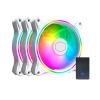 Cooler Master MasterFan MF120 Halo White — 3 ventole ARGB