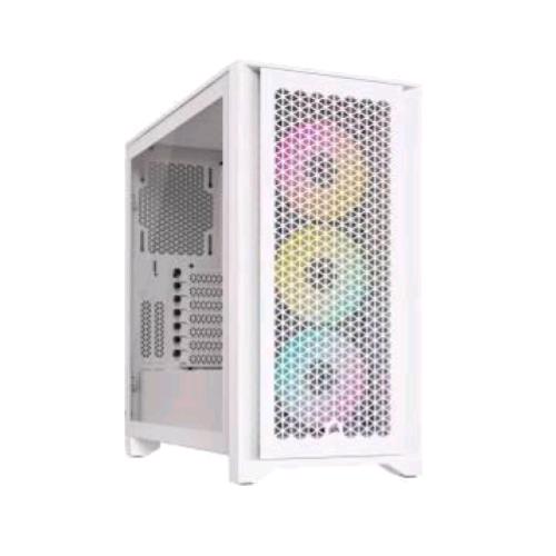 Corsair iCUE 4000D RGB AIRFLOW bianco, case ATX con 3 ventole AF120 RGB ELITE