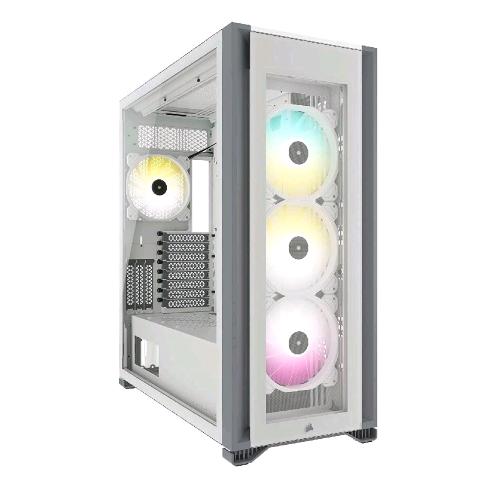 CORSAIR ICUE 7000X CASE FULL TOWER RGB ATX MINITX MATX ATX E-ATX 3XPANNELLO VETRO TEMPERATO 4XVENTOLE 140MM WHITE