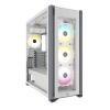 CORSAIR ICUE 7000X CASE FULL TOWER RGB ATX MINITX MATX ATX E-ATX 3XPANNELLO VETRO TEMPERATO 4XVENTOLE 140MM WHITE