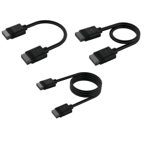 Corsair iCUE LINK — kit di 5 cavi con connettori diritti, nero