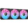 CORSAIR ICUE LINK RX120 RGB 120 mm VENTOLE PWM CON HUB DI SISTEMA ICUE LINK CUSCINETTO A CUPOLA MAGNETICA CONFEZIONE 3 Pz. NERO
