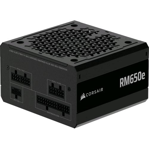 CORSAIR RM650e 2025 ALIMENTATORE 650W CYBENETICS GOLD COMPLETAMENTE MODULARE A BASSO RUMORE PCIe 5.1 ATX 3.1 NERO