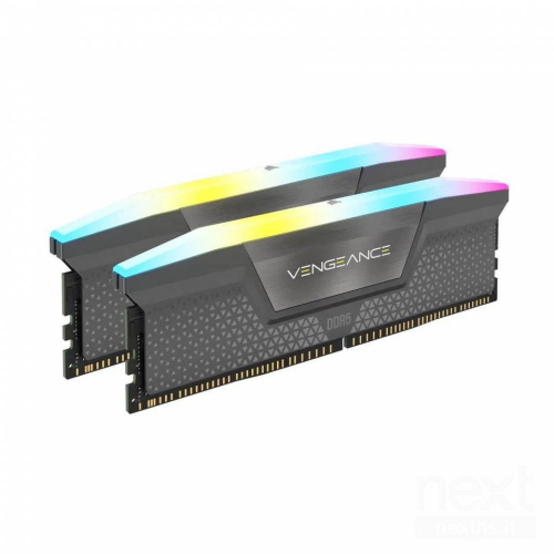 CORSAIR VENGEANCE RGB 32GB 2 x 16GB DDR5 6.000MHz AMD EXPO INTEL XMP 3.0 CL38 DIMM GRIGIO