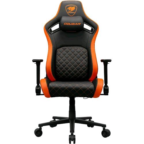 Cougar DEFENSOR — sedia gaming nero/arancio
