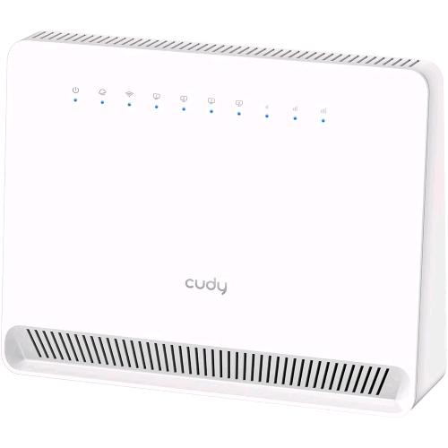 CUDY LT400V ROUTER 4G LTE 300Mbps WI-FI4 4 PORTE 10/100 RJ-45 NANO SLOT SIM 2 ANTENNE FISSE INTERNE BIANCO